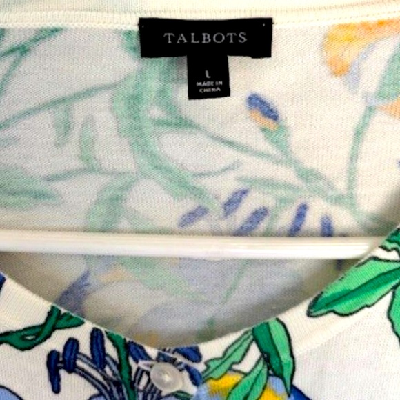 🌹🌼 Talbots colorful cardigan 🌼🌹 - Picture 3 of 4